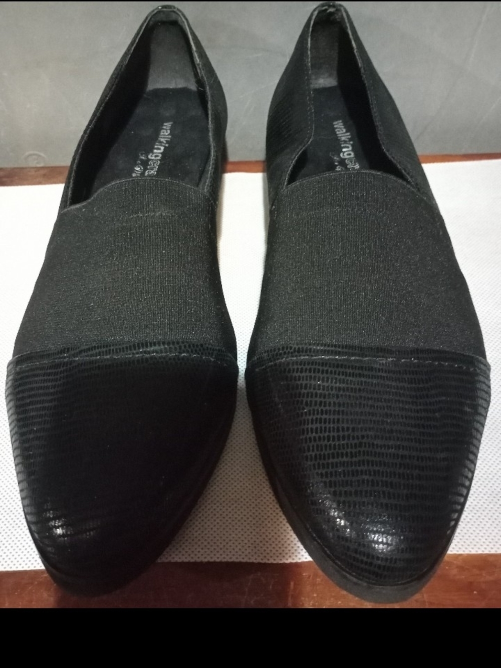 Walking Cradles Black Slip-On Flats